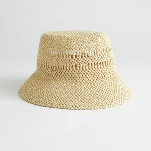 & Other Stories Woven Straw Bucket Hat